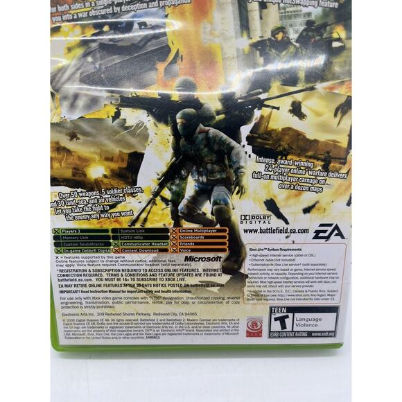 Battlefield 2: Modern Combat (Original Microsoft Xbox) CIB Tested - Picture 4 of 8